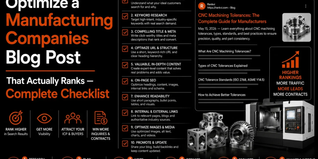 How To Optimize A Manufacturing Company Blog Post