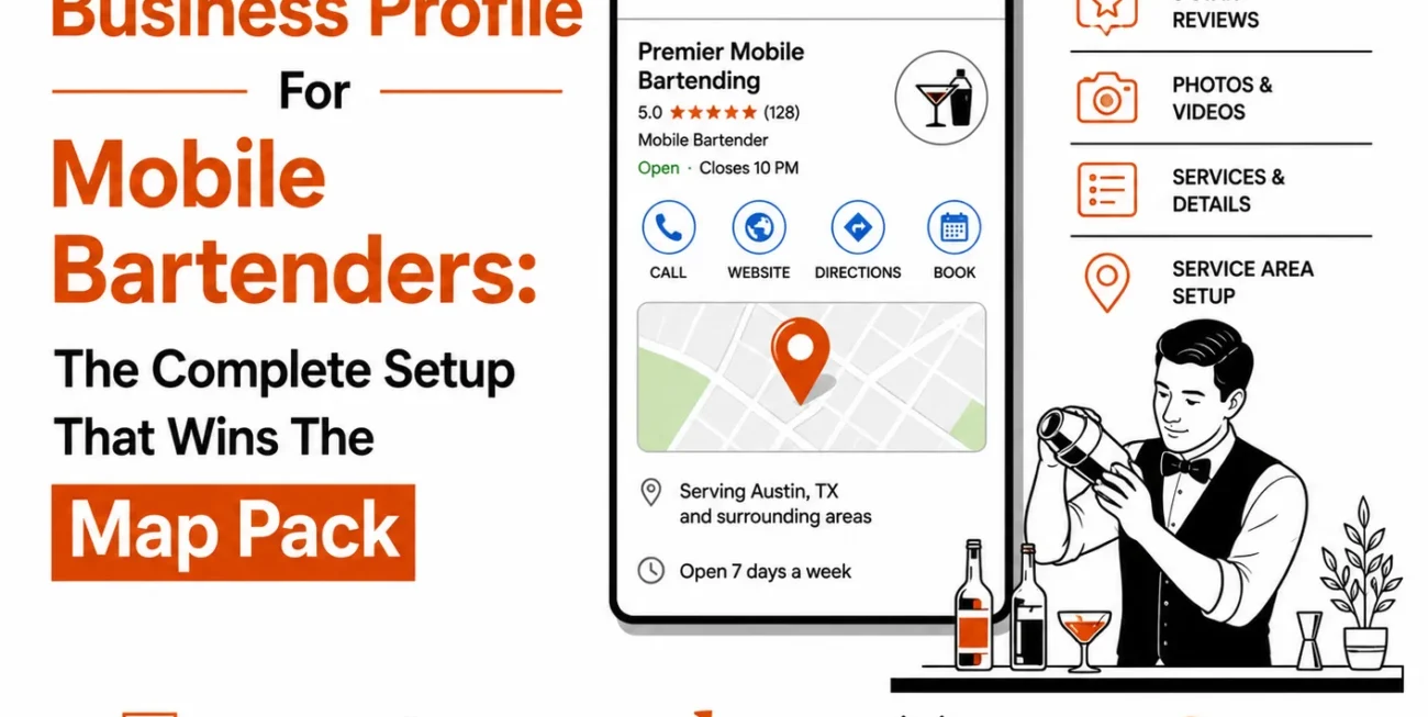How to optimize mobile bartending google business profile full guide