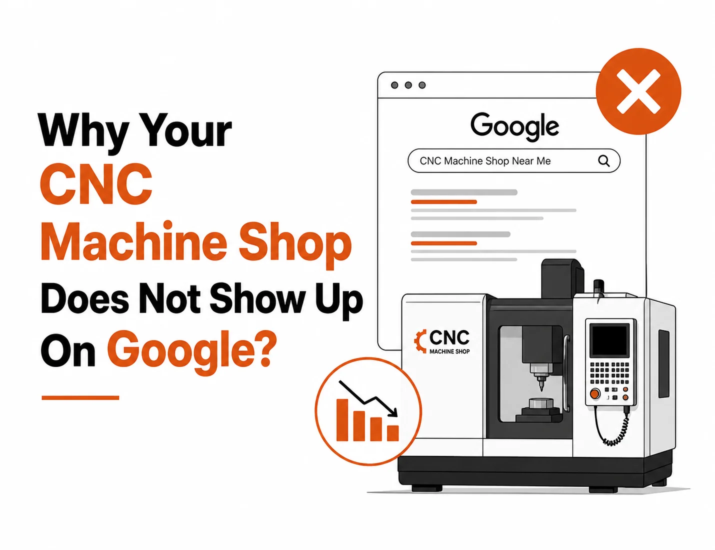 Why Your CNC Machine Shop Does Not Show Top On Google and how solve it