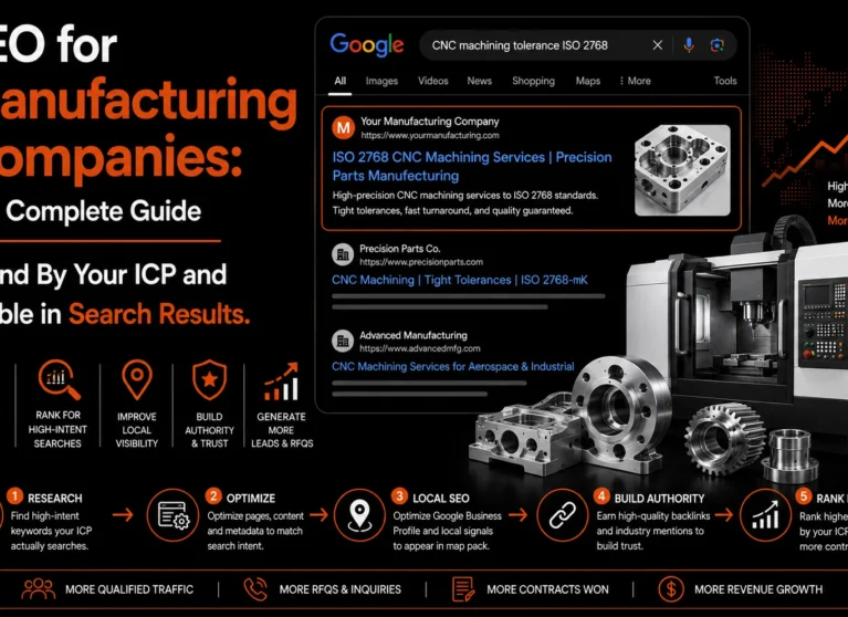 Guide How To Do SEO For Manufacturing Companies And Grow Your Visibility And Get Found By Your ICP Clients