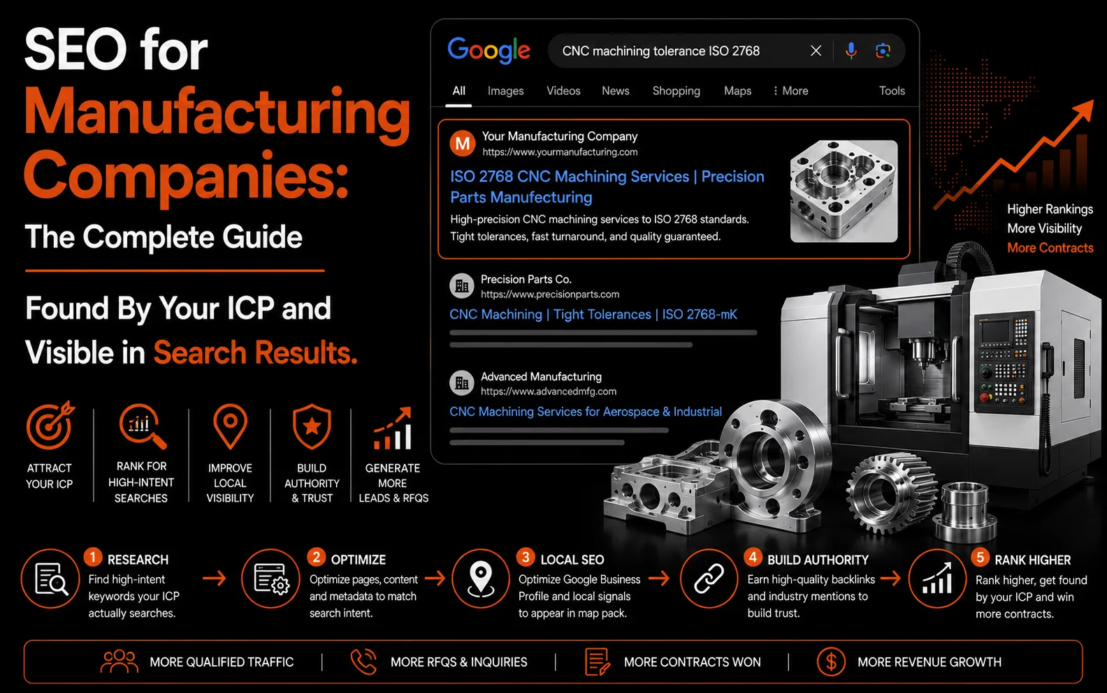 Guide How To Do SEO For Manufacturing Companies And Grow Your Visibility And Get Found By Your ICP Clients